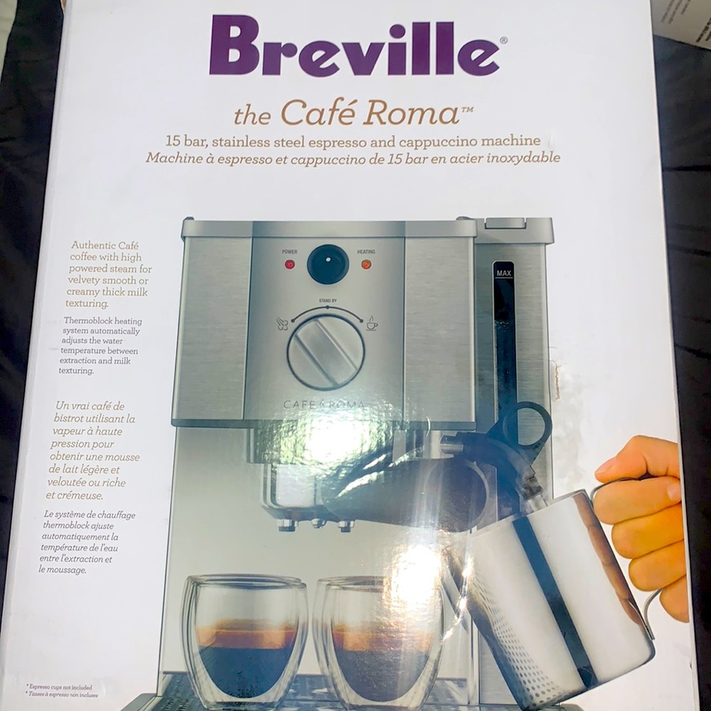 COPY - Breville The Café Roma espresso and cappuccino machine